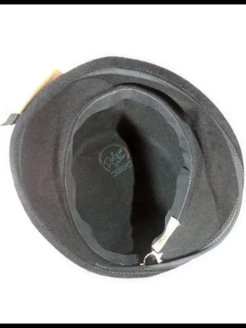 Vintage Cloche Hat + HATBOX Deluxe Velour Fur Felt Jazz Age Flapper - Picture 9 of 11